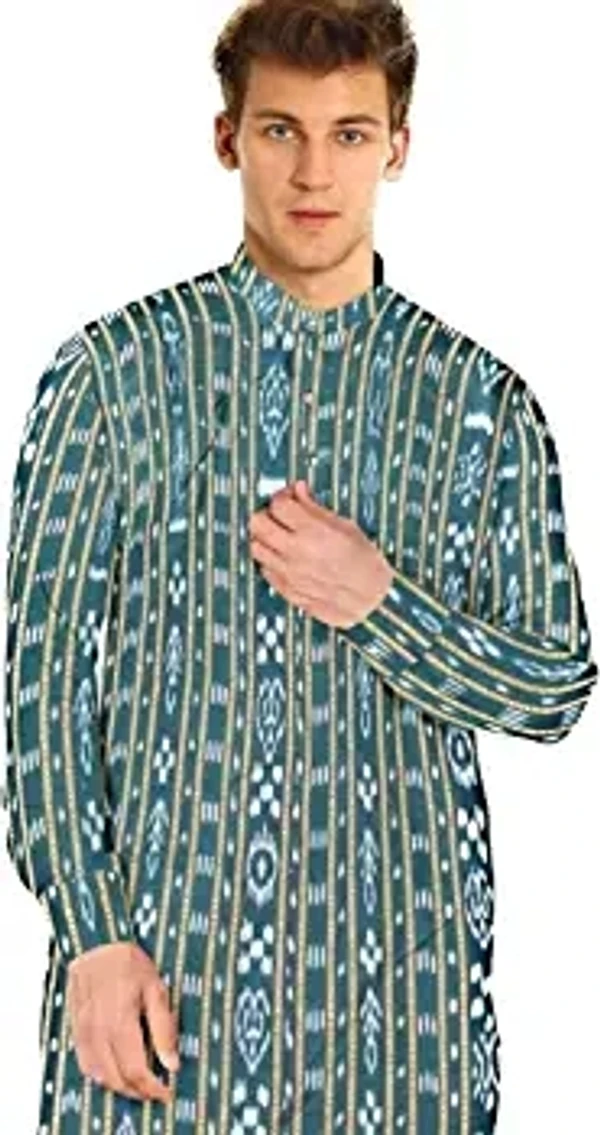 101487 Sambalpuri Cotton Kurta , Dhila With Stiching Size 32 Chest- 40 Chest - 32 Chest