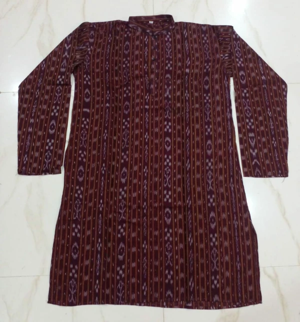 101484 Sambalpuri Cotton Kurta , Dhila With Stiching Size 32 Chest- 40 Chest - 32 Chest