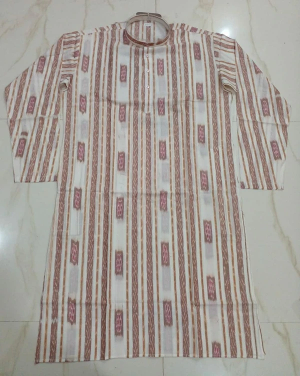 101489 Sambalpuri Cotton Kurta , Dhila With Stiching Size 32 Chest- 40 Chest - 32 Chest