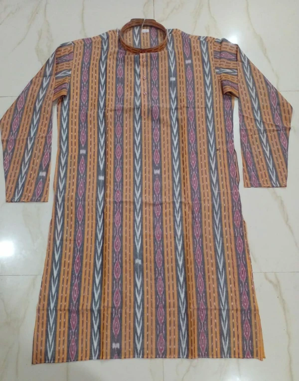 101490 Sambalpuri Cotton Kurta , Dhila With Stiching Size 32 Chest- 40 Chest - 32 Chest