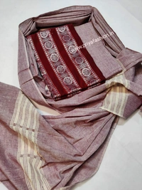 101448 Sambalpuri Dress Material With Stiching Size 32-42 Size - Dark Meroun, 32 Chest