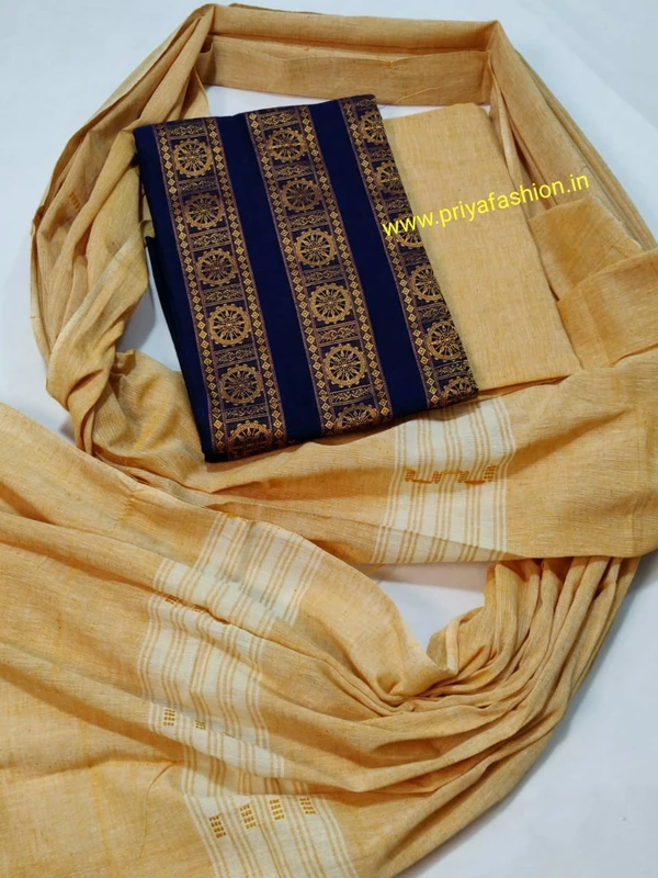 101448 Sambalpuri Dress Material With Stiching Size 32-42 Size - Blue, 32 Chest