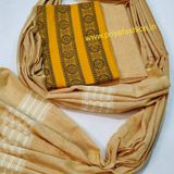 101448 Sambalpuri Dress Material With Stiching Size 32-42 Size - Yeallow, 40 Chest