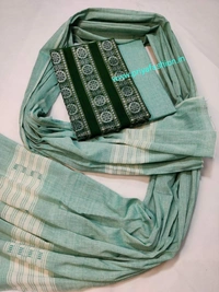 101448 Sambalpuri Dress Material With Stiching Size 32-42 Size - Green, 40 Chest