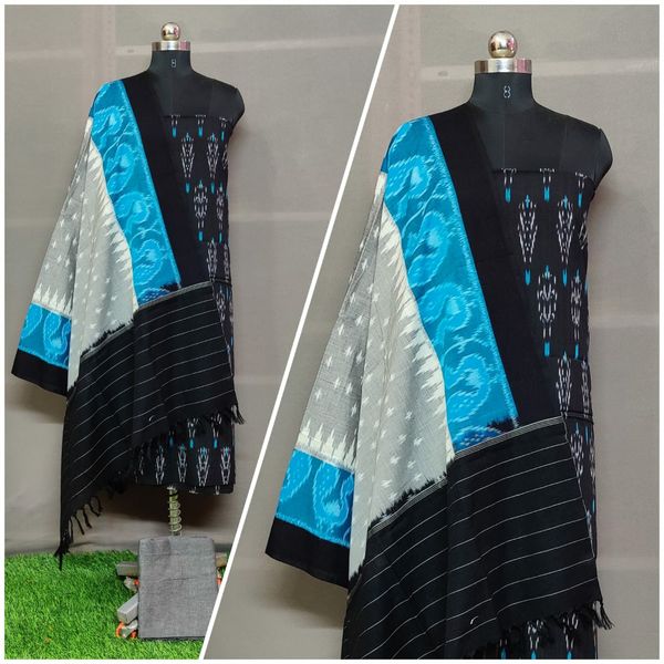 100564 Ikkat Cotton Dress Material