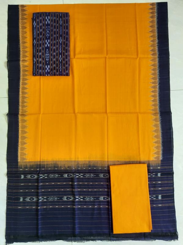 100602 Sambalpuri Cotton Dress Material Set