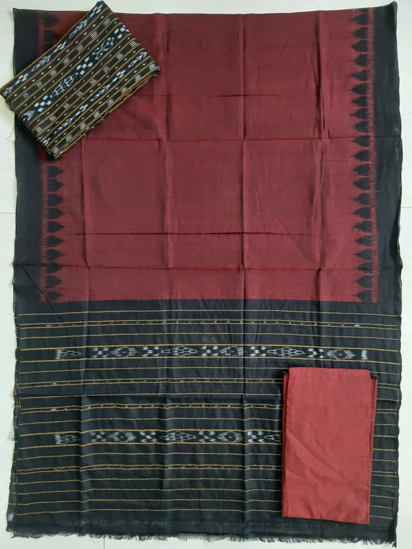 100605 Sambalpuri Cotton Dress Material Set