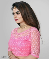 100623 Net Blause With Design Stiching - XL