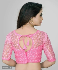 100623 Net Blause With Design Stiching - XL
