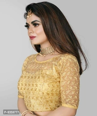 100624 Net Blause With Design Stiching - XL