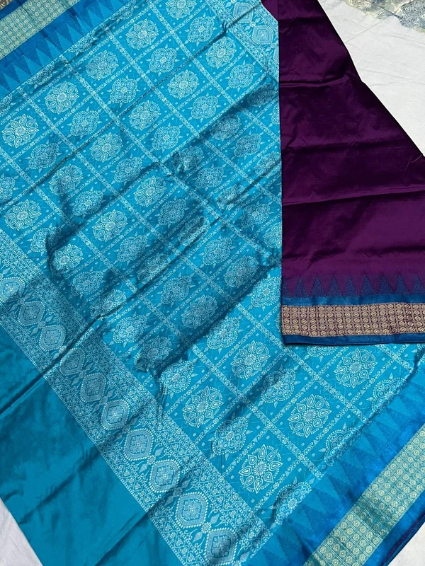 100635 Papa Silk Pata Saree