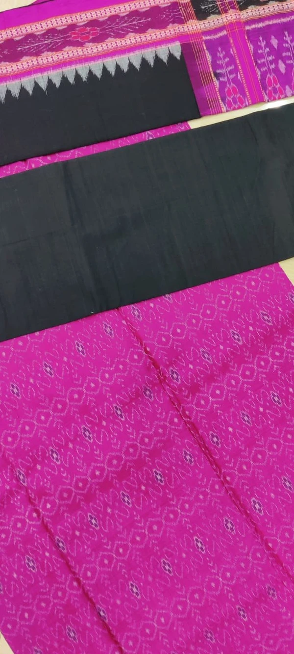 100669 Sambalpuri Handloom Cotton Dress Materials With Dupatta Set