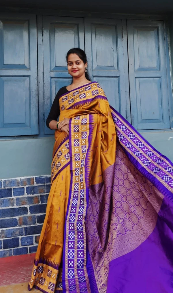 100670 Double Dhadi Pata Saree