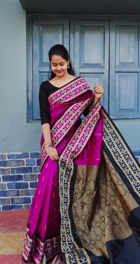 100671 Double Dhadi Pata Saree
