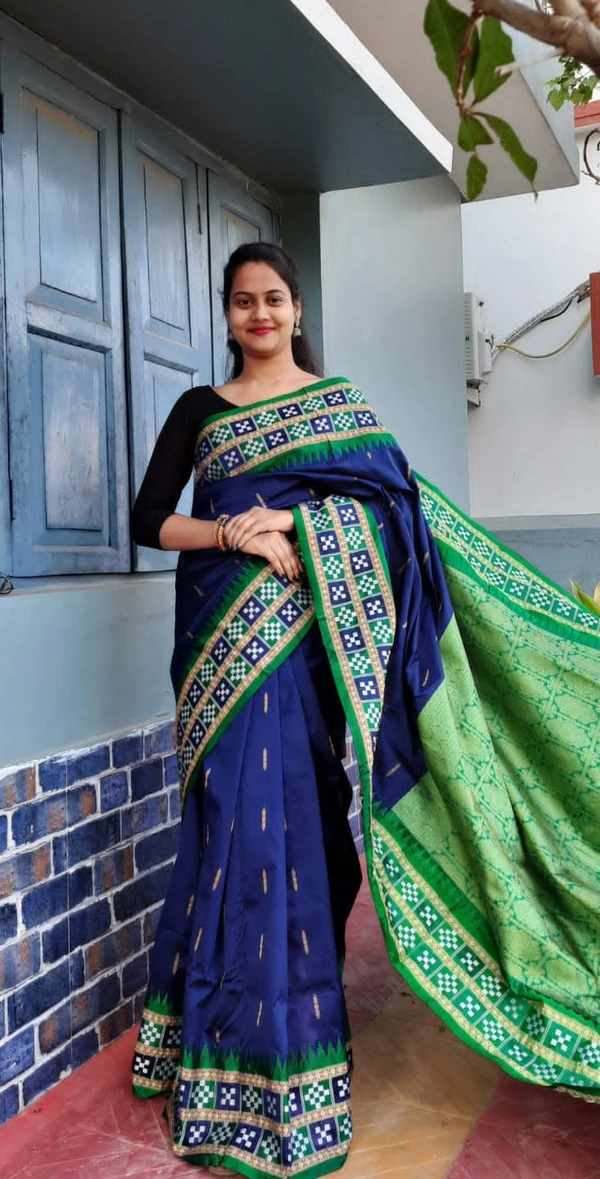 100672 Double Dhadi Pata Saree