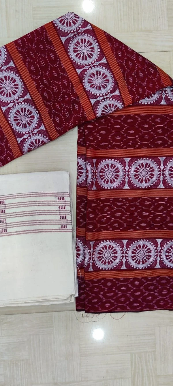 100690 Sambalpuri Dress Materials Set