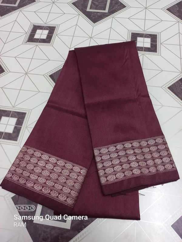 100444 Blause Peice Pata Dhadi - Maroon