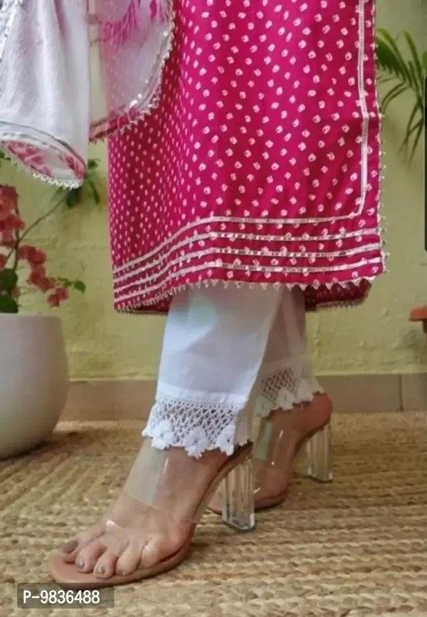 100448 Kurti with Dupatta and Bottomwear - M