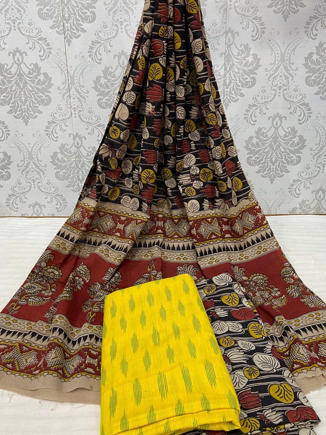 Kalamkari cotton hot sale dress materials