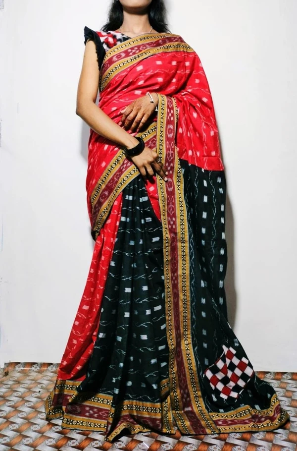 100822 Sambalpuri Patchwork Saree 