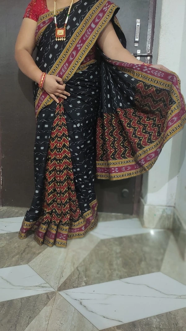 100836 Sambalpur Patchwork Saree