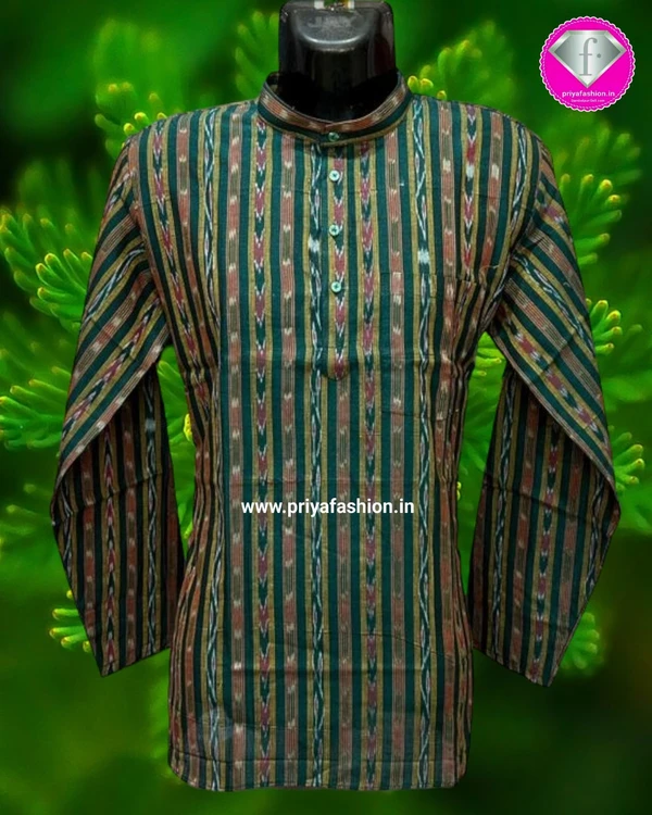 100935 Sambalpuri Cotton Dhila Kurta - 38