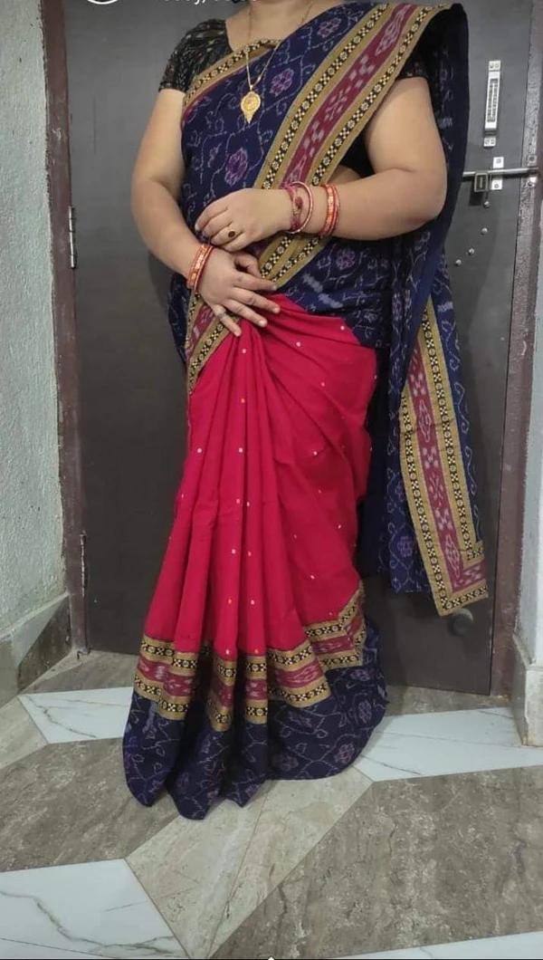 100940 Sambalpuri pach work saree