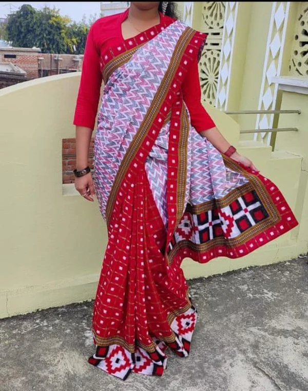 100944 Sambalpuri pach work saree