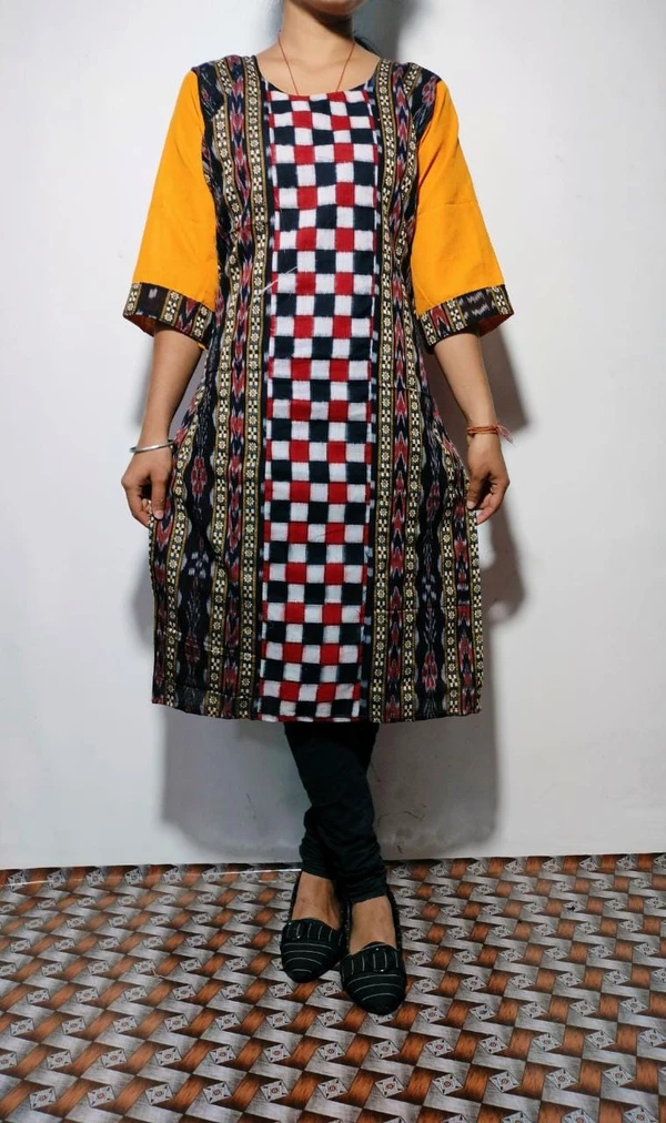 100971 Sambalpuri cotton kurti  - 40