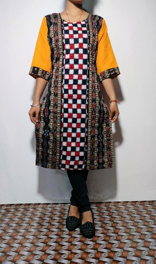 100971 Sambalpuri cotton kurti  - 44