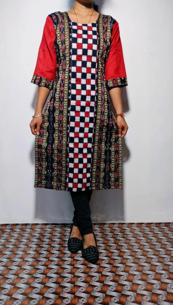 100972 Sambalpuri cotton kurti  - 38