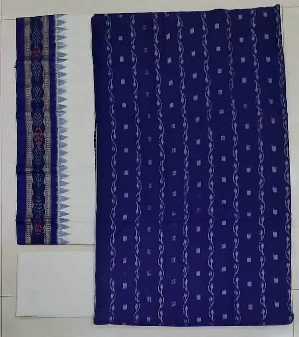 101023 Sambalpuri Handloom Cotton Dress Material With Dupatta 