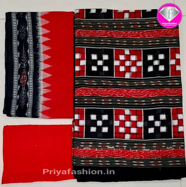 101026 Sambalpuri Dress Material With Dupatta 