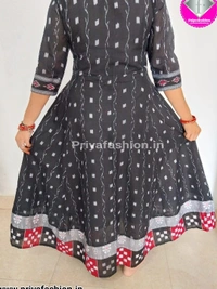 101028 Sambalpuri Handloom Long Kurti  - 40