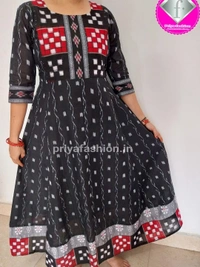101028 Sambalpuri Handloom Long Kurti  - 40