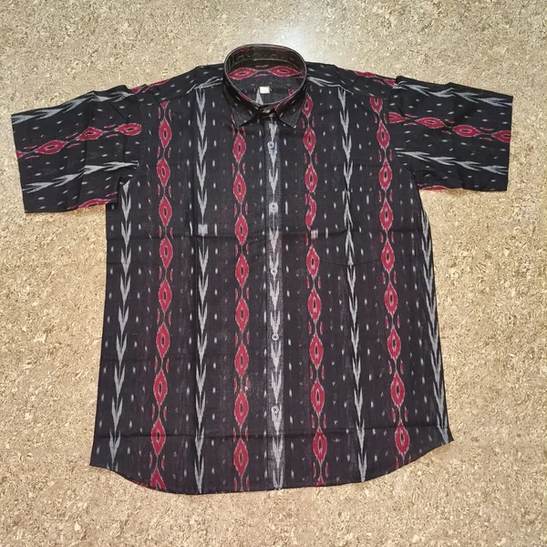 101035 Sambalpuri Handloom Cotton Half Shirt  - 44