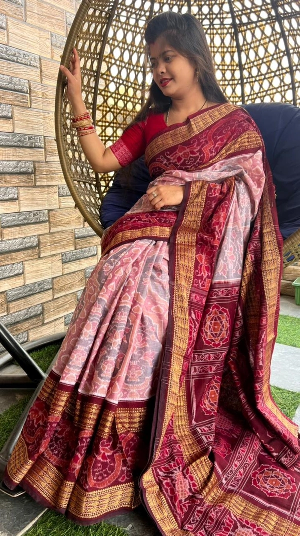 101047 Sambalpuri Handloom Saree New Design 