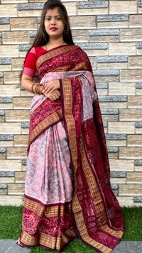 101047 Sambalpuri Handloom Saree New Design 