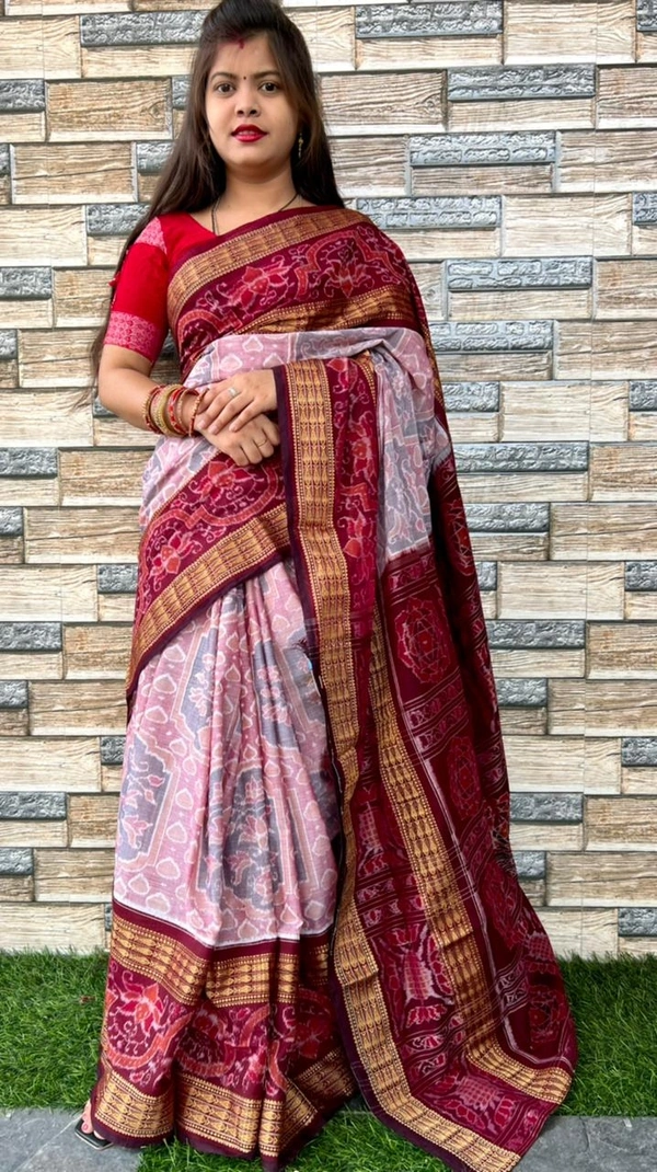 101047 Sambalpuri Handloom Saree New Design 