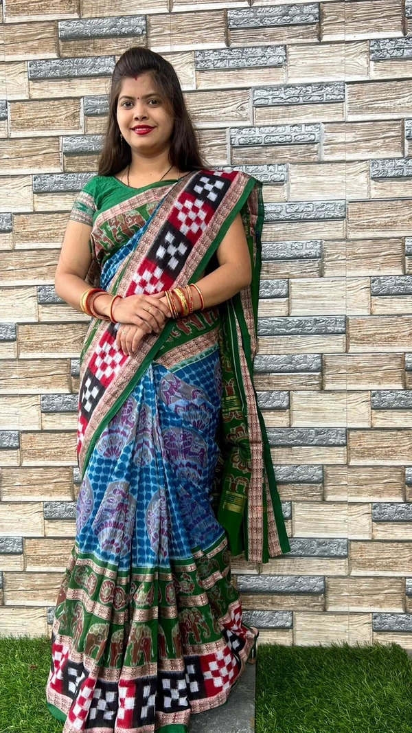 101057 Sambalpuri Handloom Saree New Design 