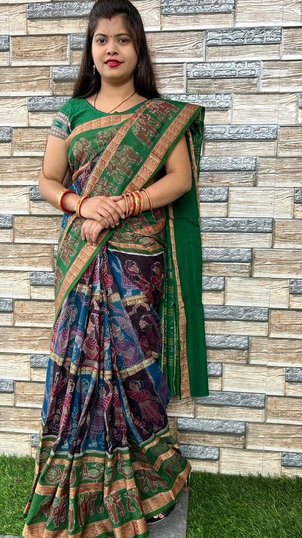 101059 Sambalpuri Handloom Saree New Design 