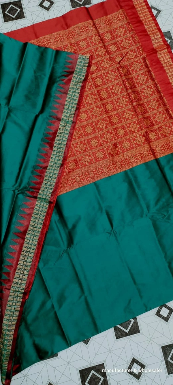101095 Silk Pata Saree With Blouse 