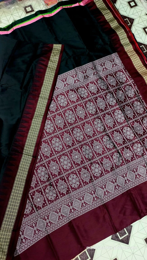 101099 Silk Pata Saree With Blouse 
