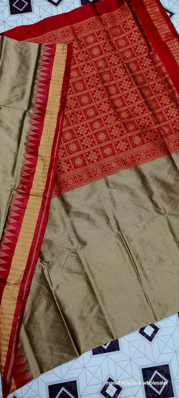 101100 Silk Pata Saree With Blouse 