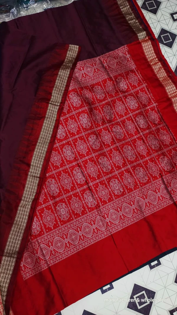 101103 Silk Pata Saree With Blouse 