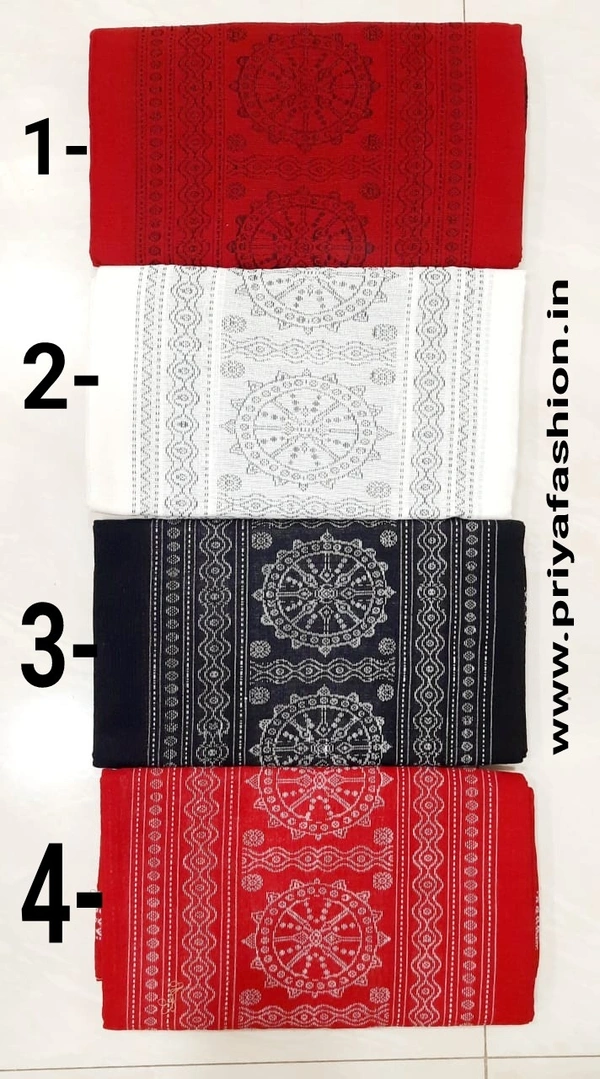 101105 Sambalpuri Handloom Bankei Dupatta  - Black