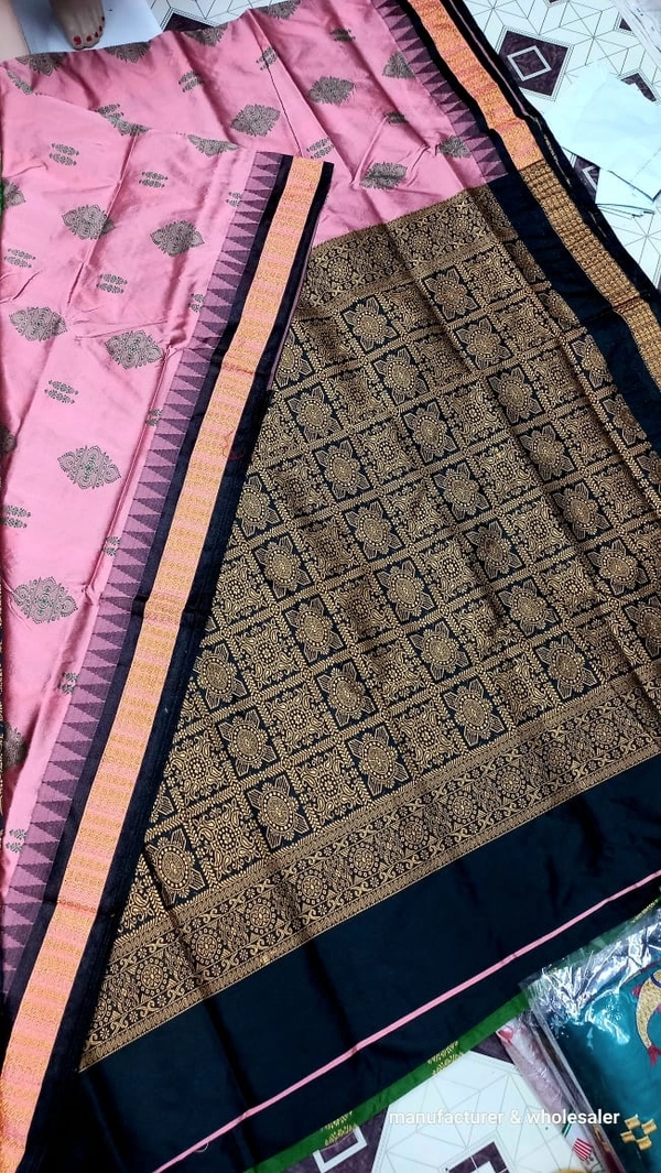 101136 Silk Pata Saree With Blouse 