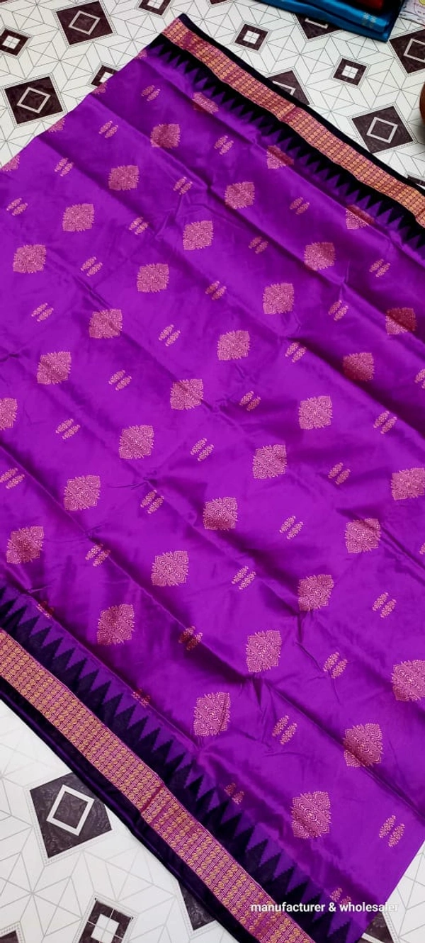 101143 Silk Pata Saree With Blouse 