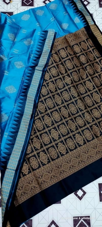 101144 Silk Pata Saree With Blouse 