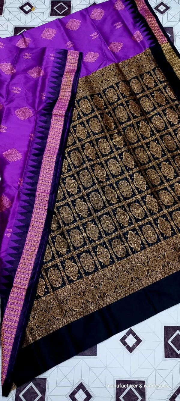 101143 Silk Pata Saree With Blouse 